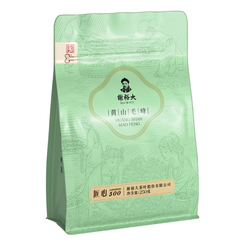 谢裕大绿茶雨前二级揉捻绿茶黄山毛峰匠心500绿茶250g