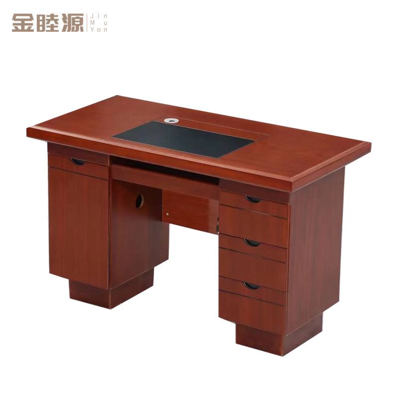 金睦源 JIN MU YON 办公桌 1400mm*700mm*780mm红胡桃色 张高清大图