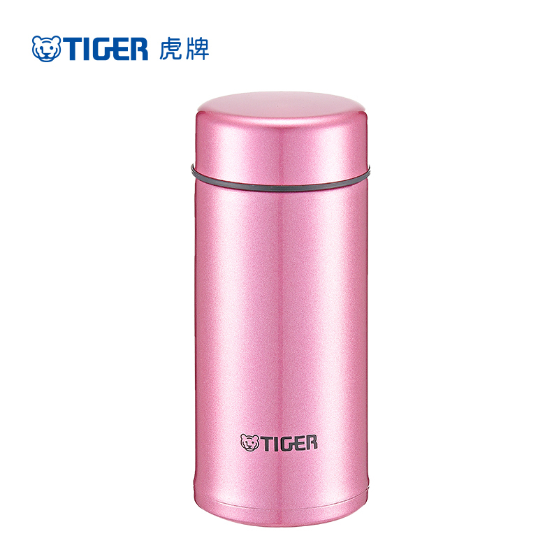 虎牌(tiger)保温杯MMP-A20C 亮炫粉 PH 304不锈钢真空杯 商务办公水杯 200毫升