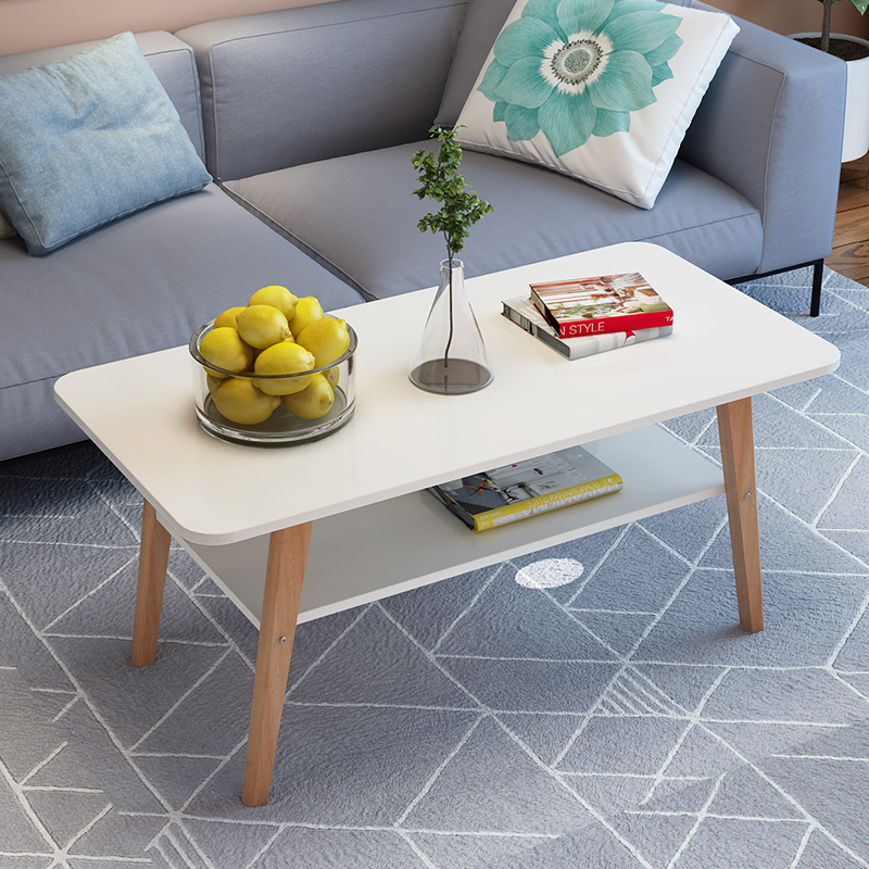 工匠时光茶几简约小户型现代客厅小桌子北欧简易小茶几实木迷你茶桌