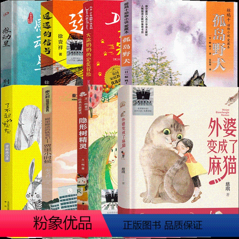 3年级套装8册 [正版]了不起的灰灰三年级课外书常新港春风文艺出版社孤岛野犬 遥远的信号外婆变成了麻猫感动星 糊里糊涂的