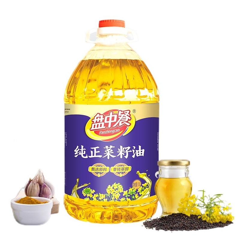 盘中餐 纯正菜籽油 10L/瓶高清大图