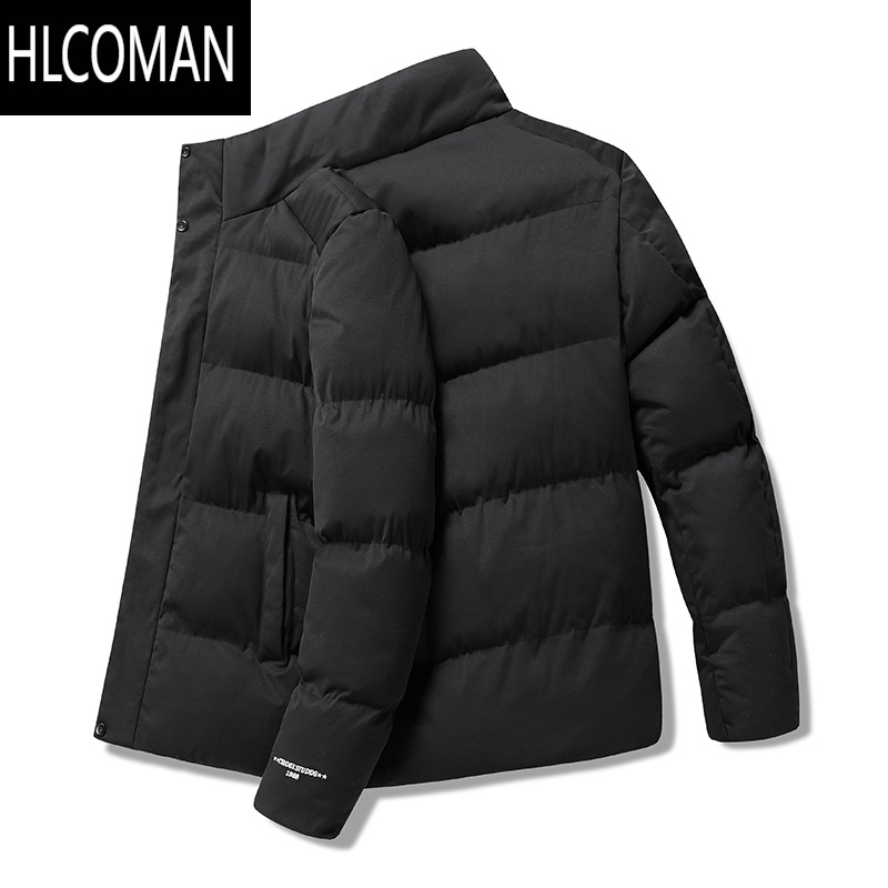 coman棉衣男士爸爸装外套加棉加厚冬季p暖加大码宽松立领棉服中年棉袄