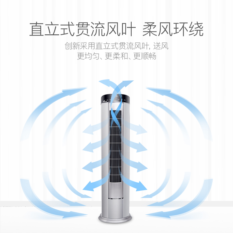 格力(GREE)2匹 定频 KFR-50LW/(50551)NhAa-3 I酷 LED触控 冷暖 柜机空调高清大图