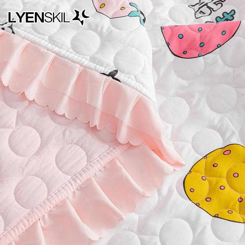 家柏饰(CORATED)夏季韩版花边夏被双层空调被可水洗学生单双人春秋薄被子夏凉被图片