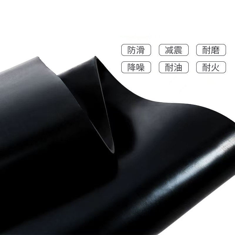 铁工邦 橡胶板耐磨减震橡胶垫 8mm(1米*3.1米) 卷高清大图