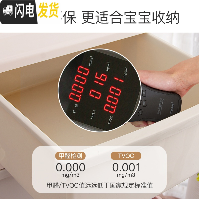 三维工匠加厚大号儿童玩具塑料抽屉式收纳柜儿童衣柜宝宝储物柜整理箱多层高清大图