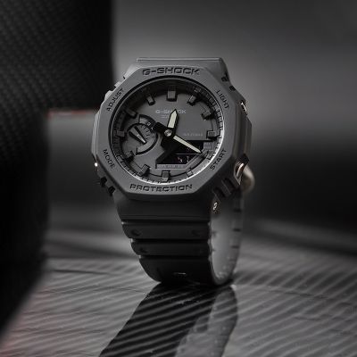 CASIO旗舰店 卡西欧手表男款生日礼物gshock限量八角橡树运动防水学生电子石英表 男非机械日韩表 GA-2100