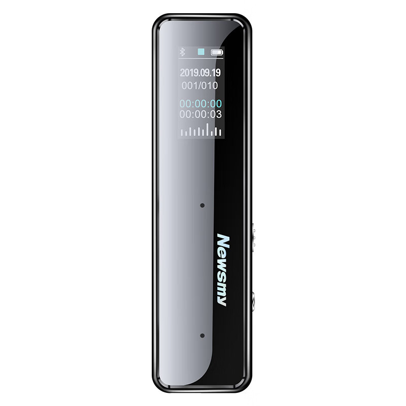 纽曼AI智能录音笔XD01 声文速记 32G+云存储 专业高清降噪 会议录音转文字 实时成稿 同传 翻译 黑色