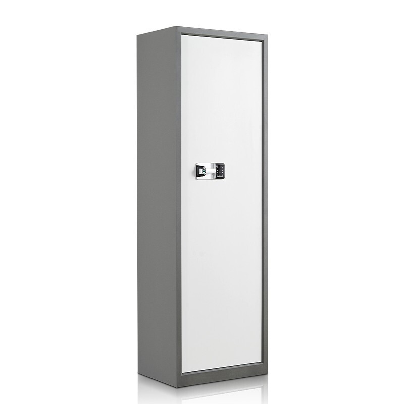 慧采云 办公家具优质钢制套色单门指纹国保锁保密柜办公柜铁皮柜收纳柜储物柜580*430*1900mm