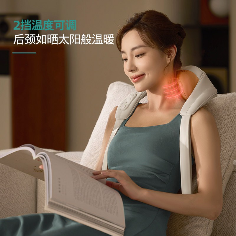 飞利浦(PHILIPS)颈椎按摩器按摩披肩颈部按摩仪开肩揉斜方肌肩颈腰背部PPM3206N 送父母亲节日生日礼物高清大图