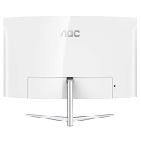 AOC 曲面23.6英寸显示器 1500R不闪屏VA广视角电竞游戏 台式电脑液晶屏幕 AOC显示器 C24V1H/WS (白色）