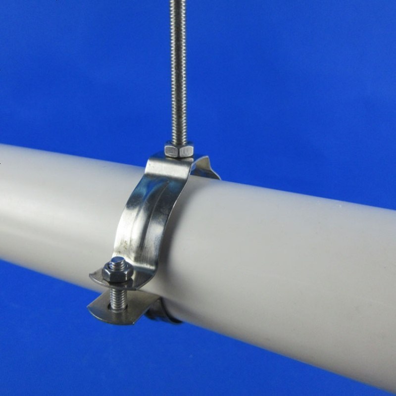 定做排水管固定墙扣免打孔90管卡配件预埋管件管箍pvc不锈钢吊卡箍110