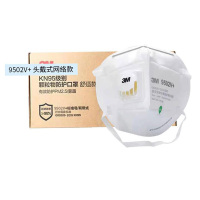 3M口罩9501V+耳带式有气阀 9502V+头戴式有气阀15只装KN95防雾霾口罩折叠式防护口罩/防尘口罩