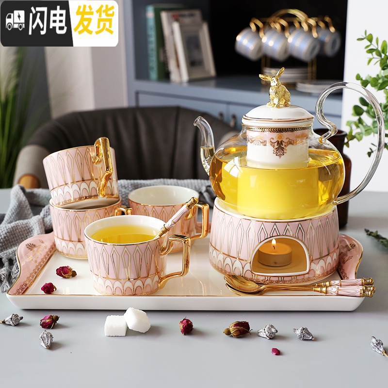 三维工匠英式下午茶茶具陶瓷咖啡杯套装北欧式小家用花茶杯子礼盒马克杯高清大图