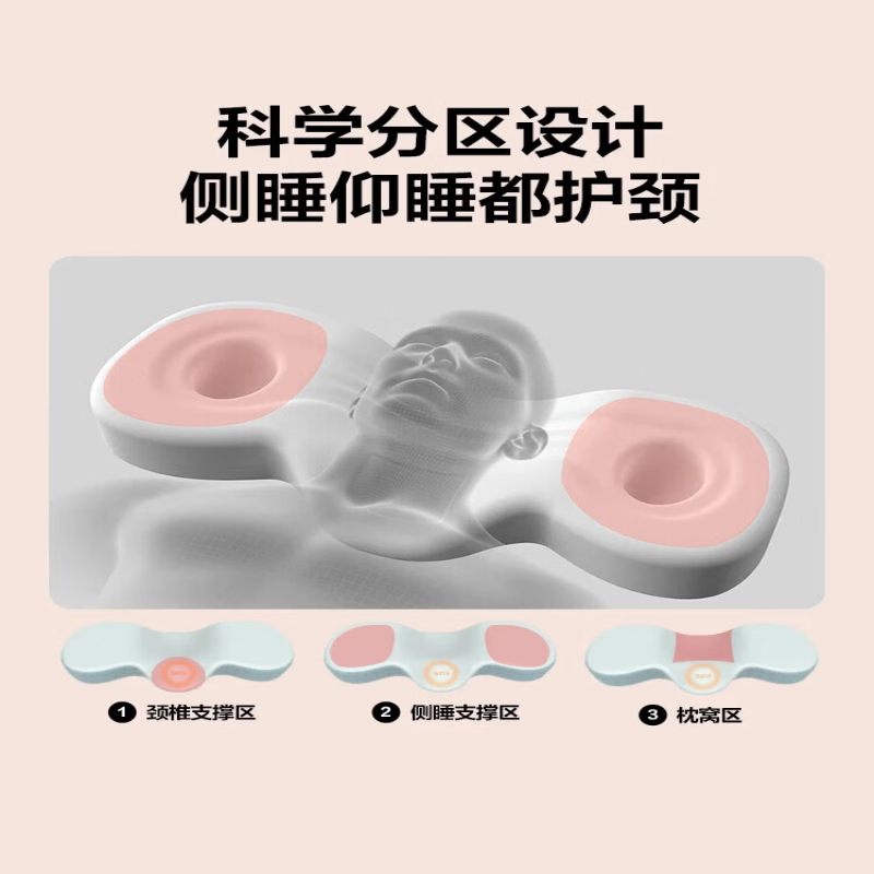 SKG 颈椎枕护颈枕红外热敷拉伸颈睡眠专用枕头P1-1【水绿色】