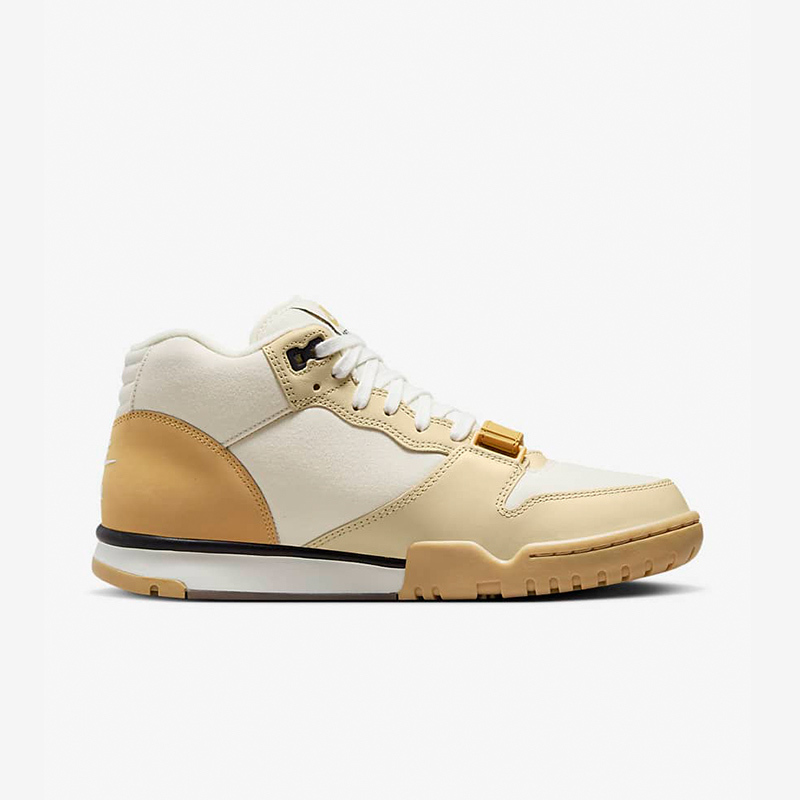 nike air trainer 1 "wheat gold" 防滑耐磨 高帮 训练鞋 米黄白 dv