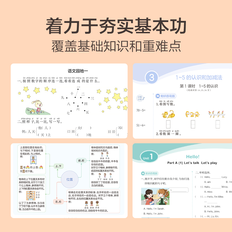 语数英套装(下) 小学六年级 [正版]保价双112023新版基本功同步练小学数学语文英语六年级上下册人教版专项练习知识点高清大图