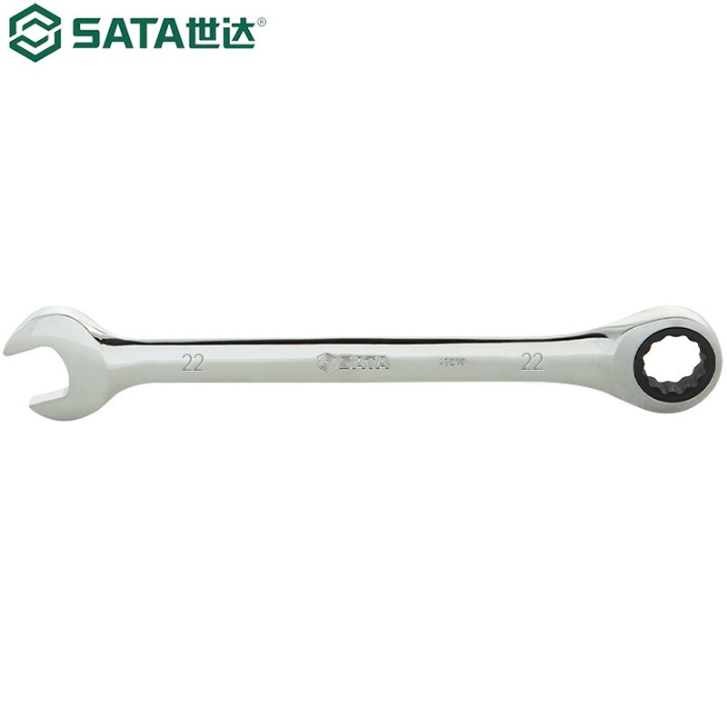 世达(SATA)公制全抛光棘轮两用扳手 22MM 43214