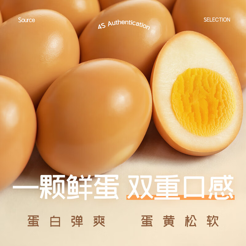 无穷盐焗鸡蛋卤蛋泡面搭档经典休闲零食100g*2袋(8小包)高清大图