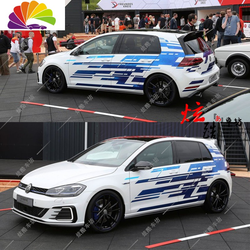 舒适主义适用大众polo车贴拉花 高尔夫7gt贴纸迈腾凌度cc宝来赛车汽车