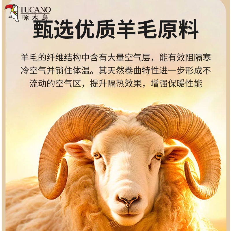 啄木鸟冬季男士羊毛保暖衬衫弹力加绒加厚长袖一体绒格子中年衬男高清大图