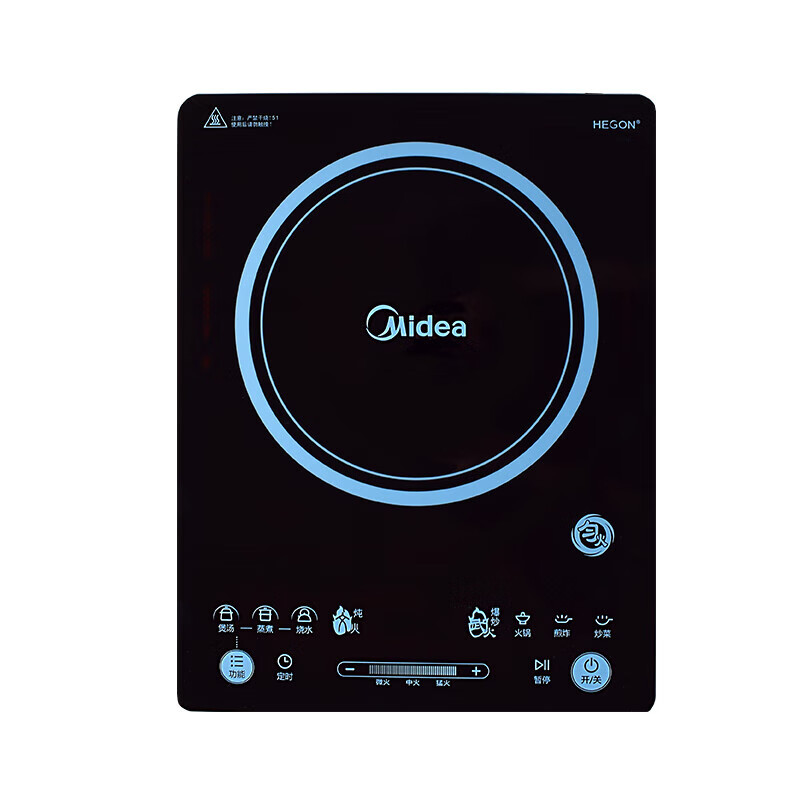 美的(Midea)CCL2203A 电磁炉匀火一体面板4D防水全触摸屏定时预约 2200W高清大图