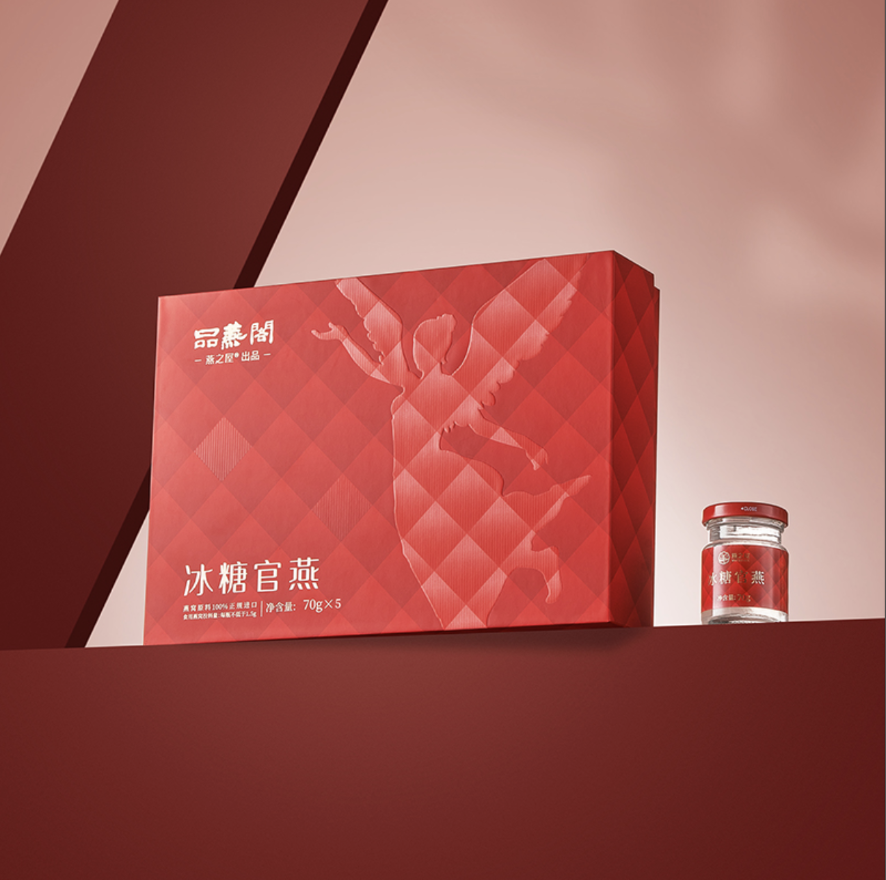 燕之屋 明星系列冰糖官燕70g*8瓶礼盒装 即食燕窝营养品