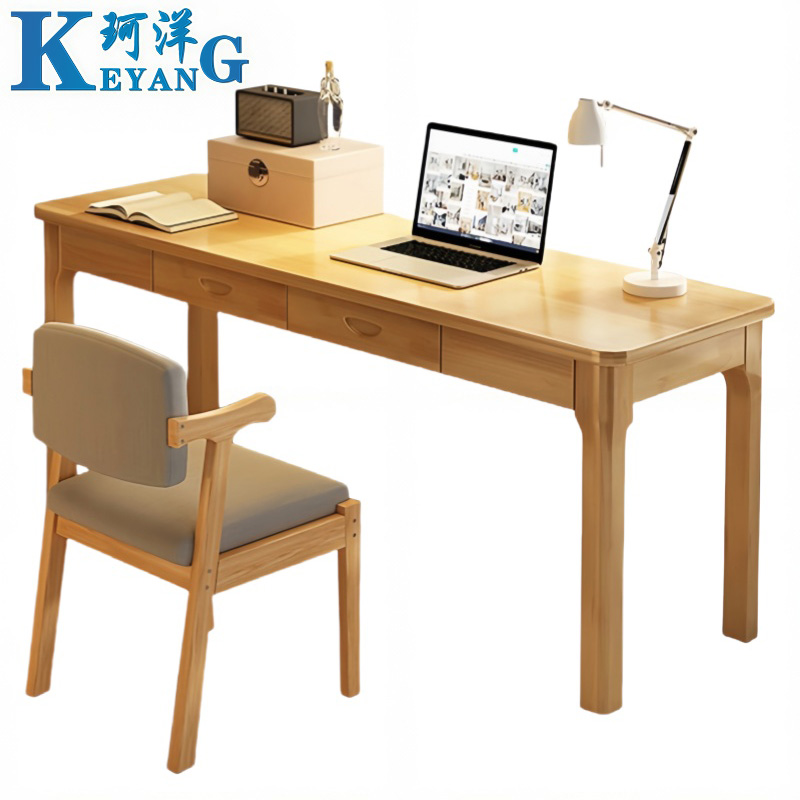 珂洋 书桌椅组合 单人位120*40*75cm 套高清大图