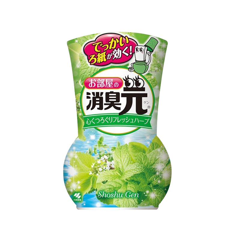 [日本进口]小林制药(KOBAYASHI) 日本原装 卧室室内房间消臭元空气清新剂0.4L 微风花园香400ml