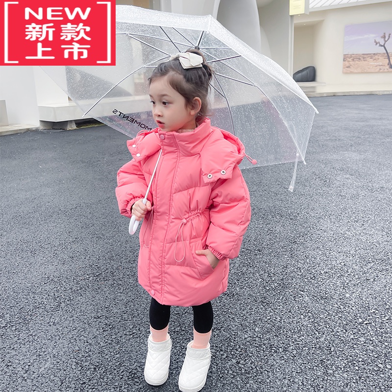 可莉允女童棉服2022冬季儿童棉衣小童羽绒棉袄加厚女宝宝加绒外套秋冬装
