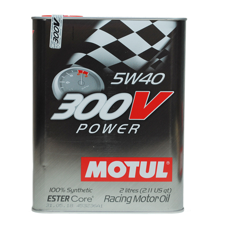 MOTUL摩特 欧洲进口 多酯类300VPOWER 5W-40 SN级 全合成机油润滑油 2L