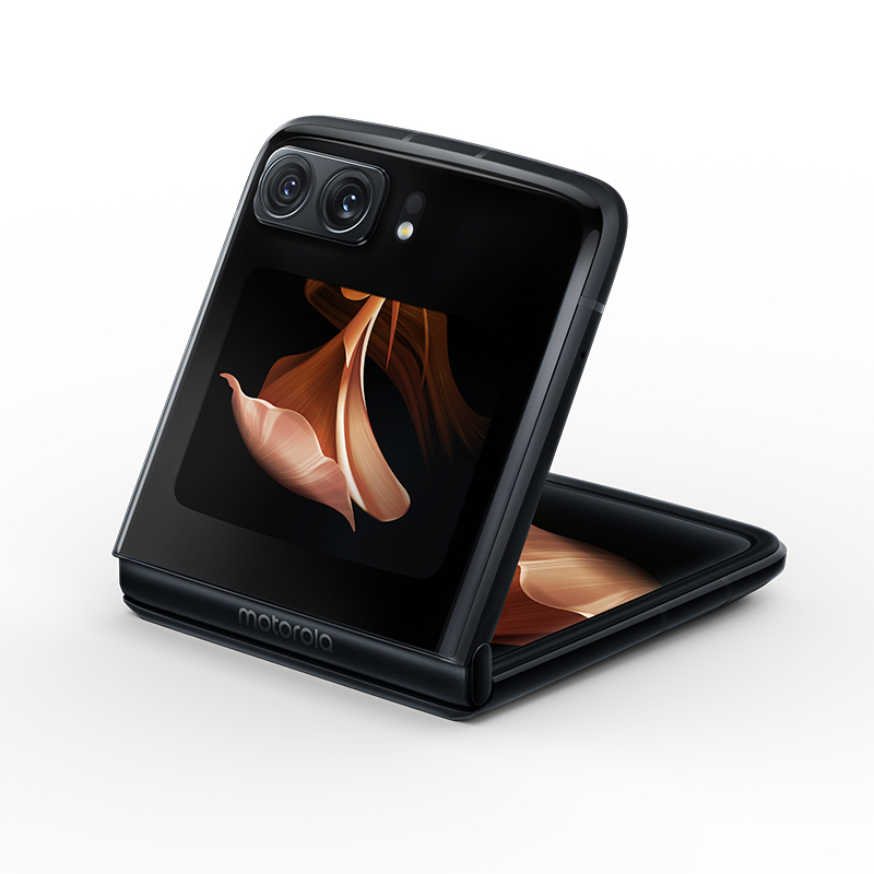 摩托罗拉moto razr 2022 无缝准镜面折叠 内外大双屏 全新骁龙8+ 5000万像素 5G折叠手机 12GB+512GB 锋雅黑