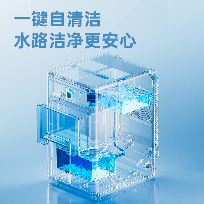美国卓朗咀嚼冰商用制冰机小型摆摊专用全自动冰块家用一体ZL-CB21高清大图