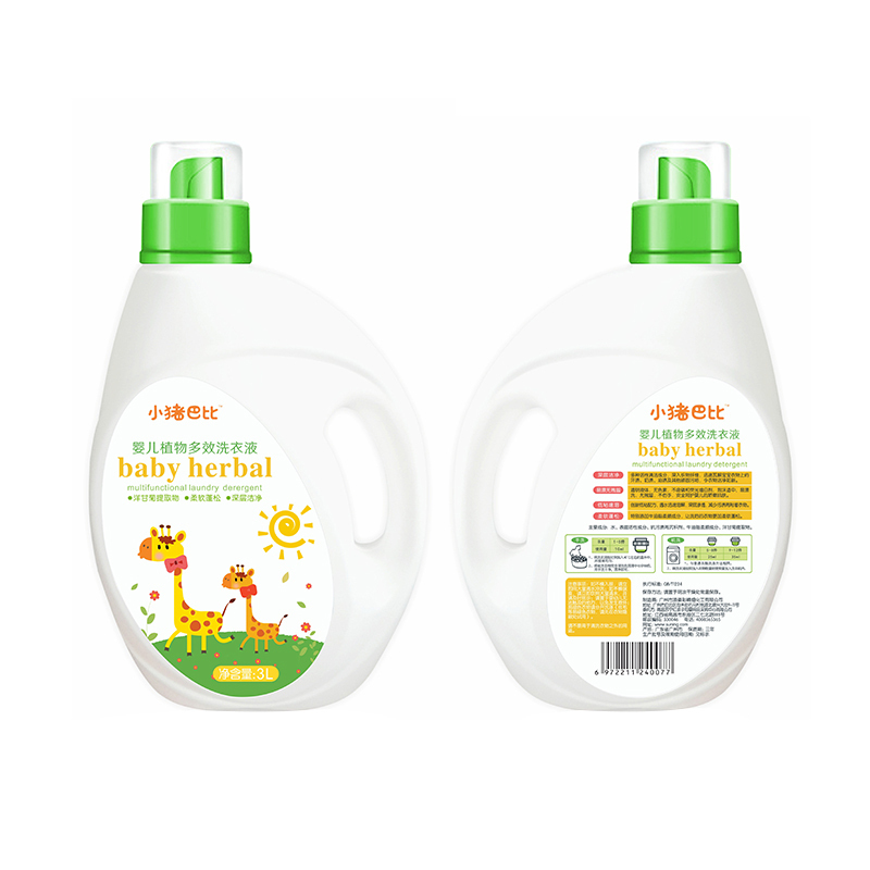 小猪巴比婴儿植物多效洗衣液(洋甘菊香)3L/瓶