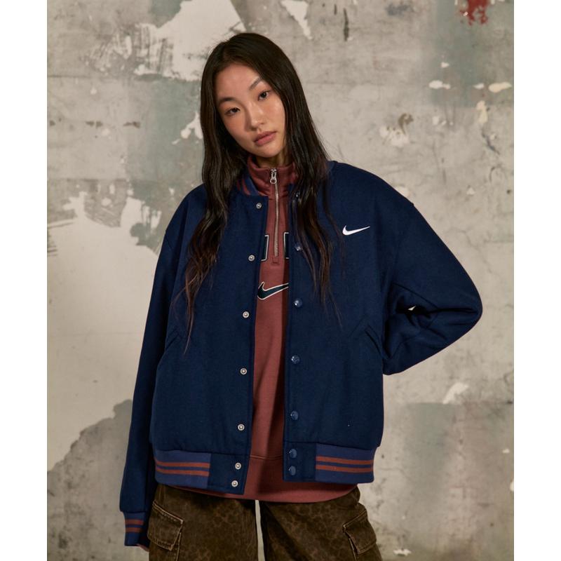 Nike中性运动夹克男款百搭防风保暖夹克外套蓝