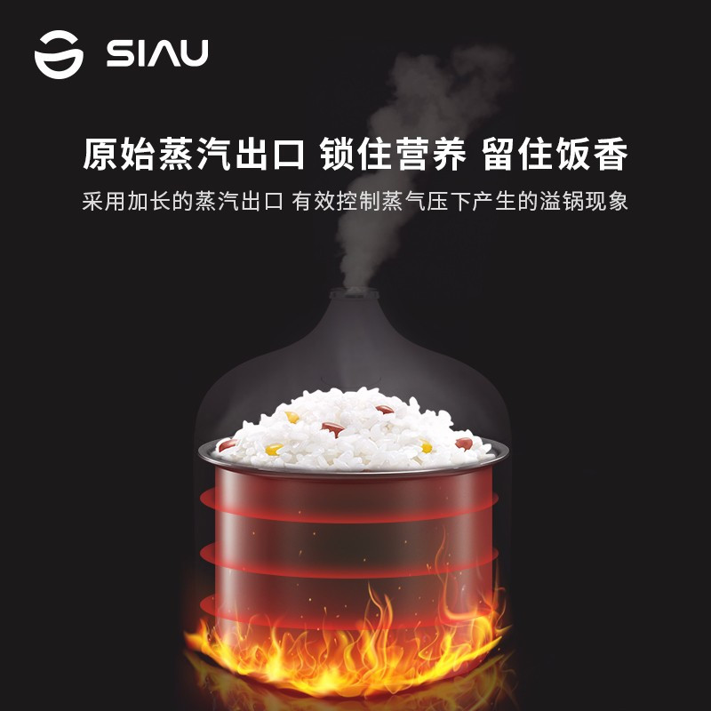 诗杭电饭煲迷你电饭煲电饭锅家用小型电饭锅1-2人多功能智能预约煮粥电饭煲学生宿舍可用0.8L 樱花粉 SK-101