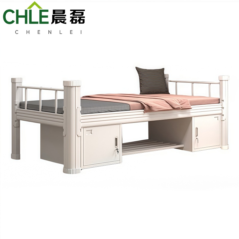 晨磊 单层宿舍床 1.2m(床板+床垫+床下柜) 套高清大图
