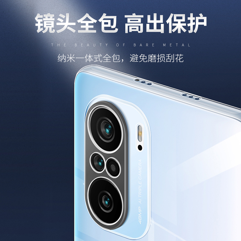 可波[壳+膜]小米红米k40pro手机壳K40硅胶软边Redmik40全包边防摔保护壳网红电镀液态硅胶个性por防摔高清大图
