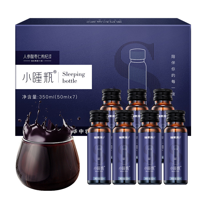 福东海 人参酸枣仁枸杞原浆350ml 桑椹黑枸杞酸枣仁人参枸杞原浆