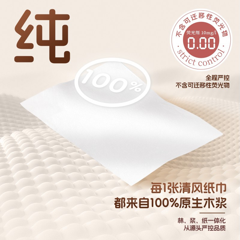 清风小财神系列抽纸3层100抽6包(85855-6包)高清大图
