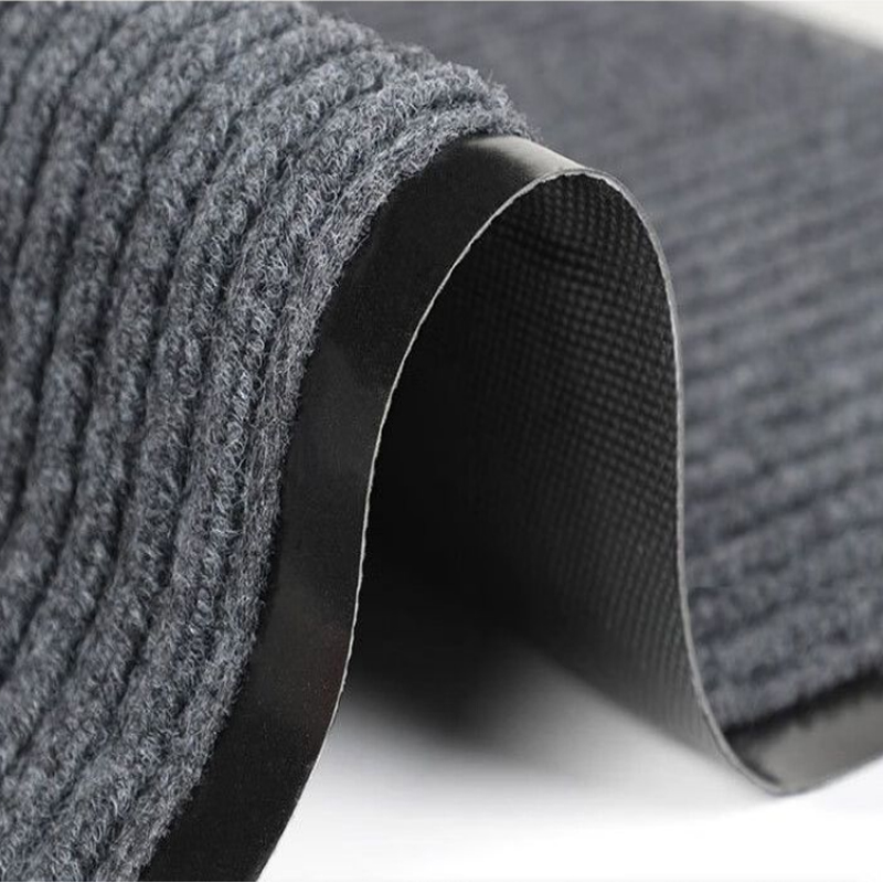 连瑞翔 双条纹防滑地垫 灰色 厚5mm*宽1.8m*15m 卷高清大图