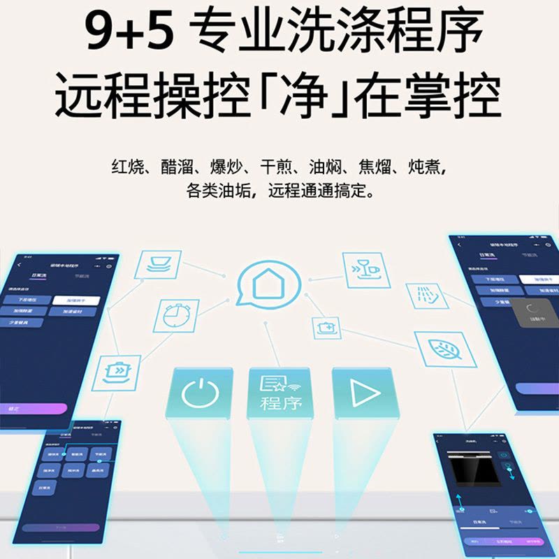 [极净魔盒]西门子SJ43XW33KC嵌入式洗碗机14套官方正品家用全自动智能白色图片