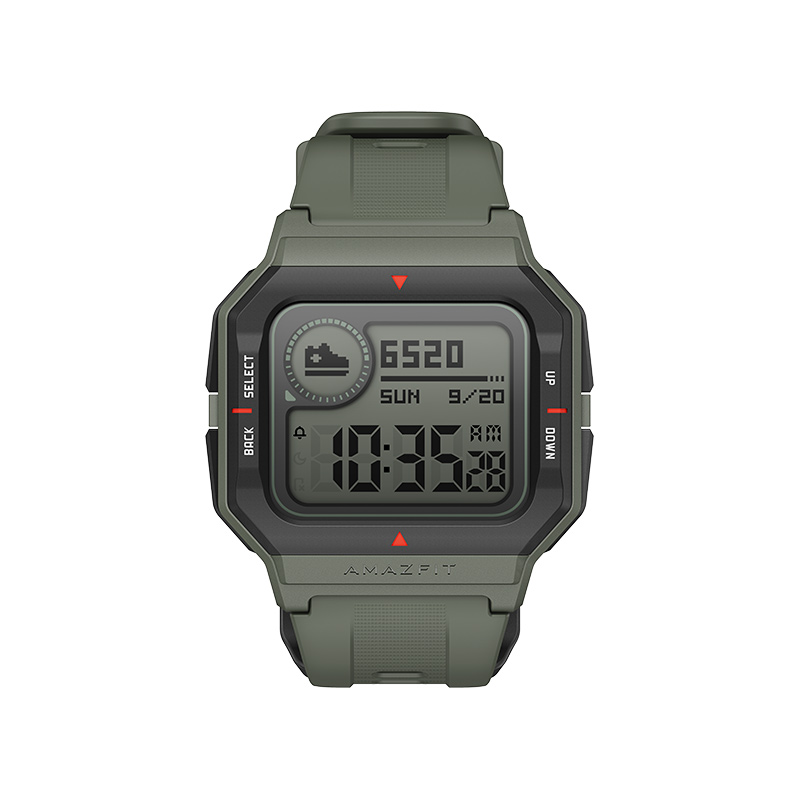 华米Amazfit Neo 草灰绿 复古智能手表健康心率防水安卓苹果 长续航