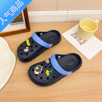 SUNTEK护士洞洞鞋凉鞋女ins潮可爱卡通凉鞋男夏天情侣防滑厚底轻沙滩鞋 深蓝防滑耐磨轻便 39-40