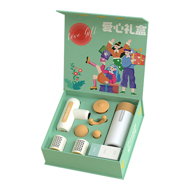 和正按摩器筋膜枪艾灸罐保温杯组合爱心礼盒HZ-LOVE-2