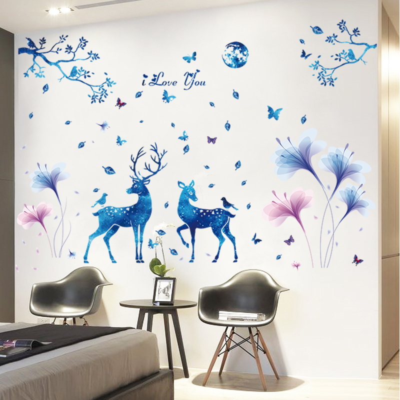 3d立体墙纸自粘温馨卧室贴纸墙壁装饰创意个性房间背景墙画墙贴画 星