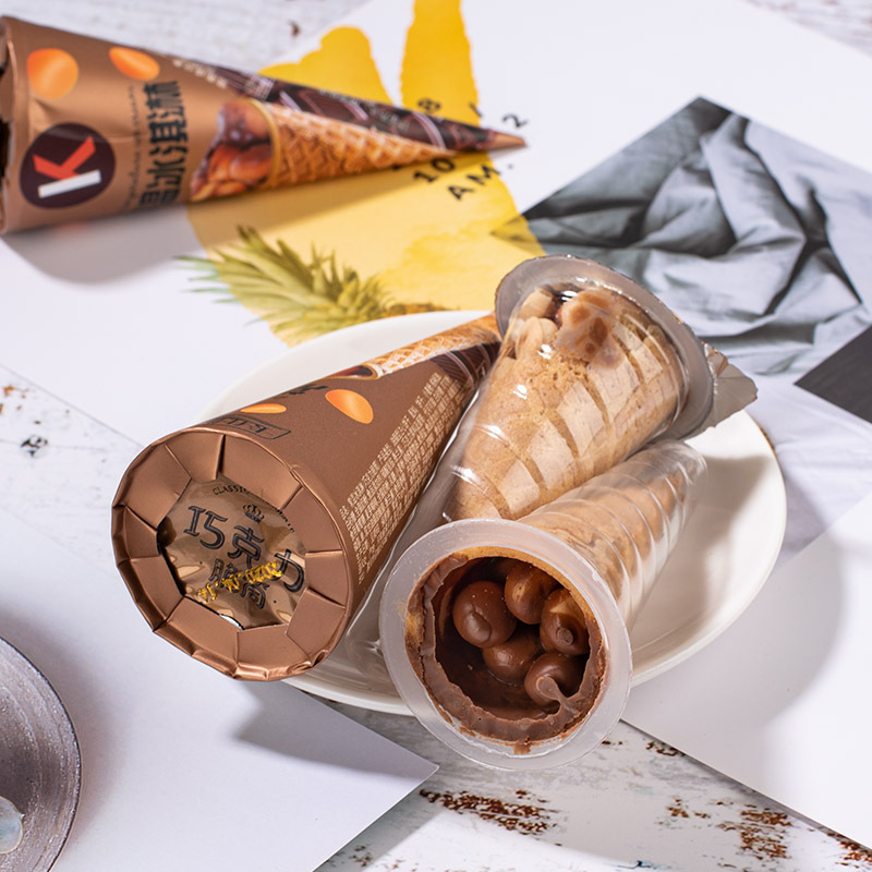 整箱常温冰淇淋巧克力脆筒饼干酥脆可口健康美味