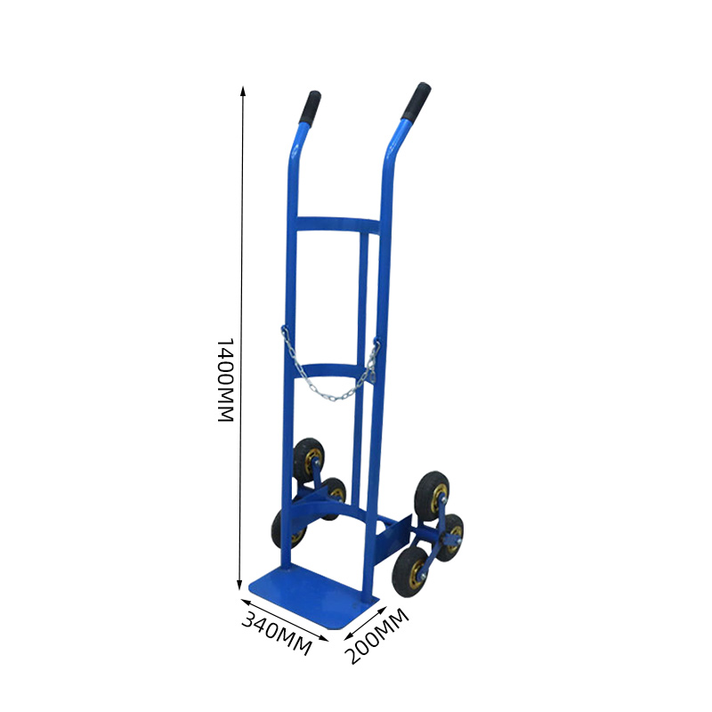 臻远ZY-C05多功能氧气瓶手推车氧气氮气氩气搬运车 楼梯车高清大图
