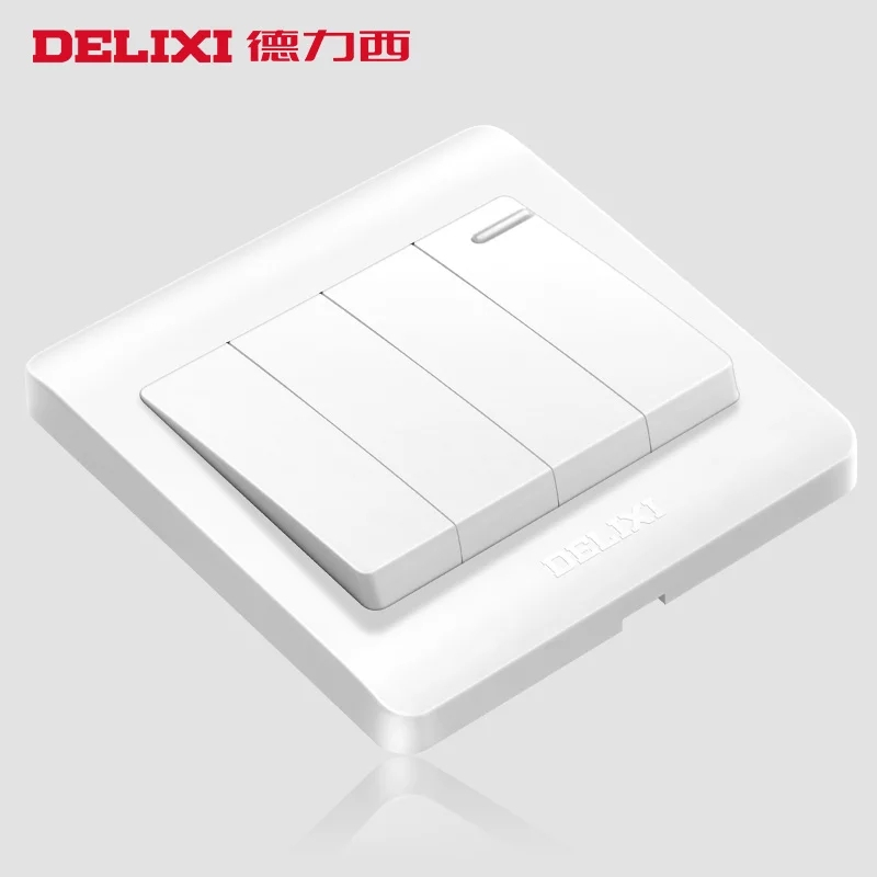 德力西 四开双控 CD217-HA86大板白色